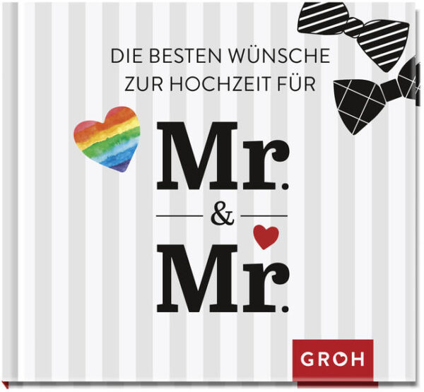 Leider hat der Verlag Groh es versäumt, dem Buchhandel eine Inhaltsangabe zu dem Buch "Die besten Wünsche zur Hochzeit für Mr. & Mr." von Groh Verlag zur Verfügung zu stellen. Das ist bedauerlich, aber wir stellen unseren Leser und Leserinnen das Buch trotzdem vor.