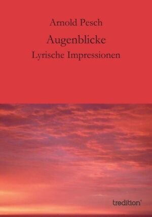 Augenblicke: Zerlegt man das Wort in seine Zwei Hälften Augen und Blicke, so erkennt man: Es sind Momentaufnahmen, die wir wahrnehmen. So ist es auch mit dieser Gedichtsammlung. Die Texte, gereimt oder nicht gereimt, sind spontan Erlebtes, Gedachtes und Empfundenes, einem Augenaufschlag gleicht, entstanden und gesammelt in vielen Jahren. Sie sind in dieser Sammlung nicht in der Chronologie ihres Entstehens aufgeführt, sondern unter vier Themen gegliedert. Bei einigen ist der Anlass des Entstehens vermerkt.