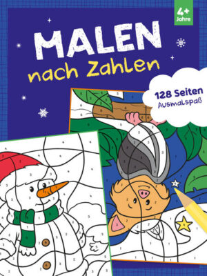 Spielerisch Zahlen und Farben lernen für Kinder ab 4 Jahren • Die Geschenkidee für Kita- und Vorschulkinder • Sinnvolle Beschäftigung für Kinder mit vielen winterlichen Motiven • Für Kinder ab 4 Jahren Pack deine Buntstifte aus und los geht‘s! In diesem Malen nach Zahlen Malbuch verstecken sich all deine Lieblingstiere, spannende Fahrzeuge und vieles mehr. Erwecke alle Motive Zahl für Zahl zum Leben, indem du dem Farbcode auf jeder Seite folgst. Stundenlanger und abwechslungsreicher Malspaß, egal ob zu Hause oder unterwegs!