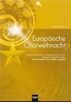 Wie bereits die beiden ersten Bände dieser Reihe mit Arrangements von Siegfried Singer, enthält auch das dritte Heft leicht singbare weihnachtliche Chormusik aus weiten Teilen Europas - bekannte Lieder wie auch interessante Neuentdeckungen. Neben dem Originaltext wird zu allen Titeln auch eine gut singbare deutsche Textvariante angeboten. Die gut machbaren Chorstücke machen Ihr Advents- und Weihnachtskonzert zu einem Erlebnis für Chor und Publikum.