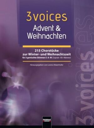 Das SAM-Chorbuch beinhaltet ein überaus vielfältiges und interessantes Repertoire für alle Singanlässe in der Advents-, Weihnachts- und Winterzeit - für alle großen gemischten Chöre wie auch für kleine Ensembles. Die SAM-Chorsätze von mehr als 30 renommierten Komponisten und Arrangeuren zeichnen sich durch beste Singbarkeit und vollen Chorklang aus. Der Herausgeber Lorenz Maierhofer schließt mit der chorpraktischen Qualität des neuen "3 voices-Konzeptes - für 3 gemischte Stimmen SAM" an das beliebte "4 voices-Konzept" an: Ein breit gefächertes und zeitgemäßes Chorrepertoire mit bester Singbarkeit für nachhaltige Chorbegeisterung! Große stilistische Vielfalt - leicht bis mittelschwer zu singen - SAM-Chorstücke aus 4 Jahrhunderten, Originale und Bearbeitungen (überwiegend a cappella) - Neue zeitgenössische Werke für die Besetzung SAM von namhaften Komponisten - SAM-Sätze zu beliebten weihnachtlichen Liedern - Weihnachtliche Songs, Hits, Evergreens und Gospels in SAM-Arrangements Die 6 Kapitel des Chorbuchs: Kapitel 1: Advent ist ein Leuchten - Adventliche Chormusik im Schein der Kerze Kapitel 2: December Again - Chormusik zwischen Winter und "Merry Christmas" Kapitel 3: Ich frage den Stern - Chormusik zum vorweihnachtlichen Nachdenken Kapitel 4: Christus natus est - Chormusik zur Geburt des Herrn Kapitel 5: Go, Tell It on the Mountain - Weihnachtliche Chormusik aus aller Welt Kapitel 6: Höret die Weihnachtsgeschichte - Singspiele und szenische Chorstücke