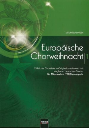 Diese neue Sammlung weihnachtlicher Chormusik aus Europa von Siegfried Singer bietet bekannte Lieder, aber auch interessante Neuentdeckungen weihnachtlicher Melodien. Wie klingt Weihnachten in Spanien, Italien, Frankreich, Tschechien oder in Ungarn? Die schlichten Chorsätze enthalten zusätzlich zum Originaltext auch singbare deutsche Texte, die die Botschaft der Lieder sehr gut vermitteln. Ein überaus vielfältiges Repertoire für das Advents- oder Weihnachtskonzert!