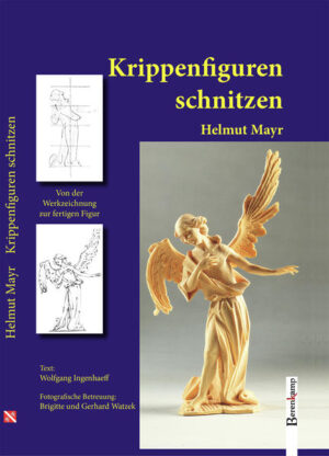 Helmut Mayr schnitzt eine kunstvolle Weihnachtskrippe, Gerhard Watzek hält die einzelnen Schritte im Bild fest, und Wolfgang Ingenhaeff beschreibt in leicht verständlicher Sprache, wie aus einem Stück Holz eine Krippenfigur entsteht. Weitere Kapitel beschäftigen sich mit der Technik des Schnitzens, mit den einzelnen Schnitzwerkzeugen, aber auch mit so grundlegenden Dingen wie der Auswahl des richtigen Holzes. Das Ergebnis ist eine fundierte und nachvollziehbare Anleitung für jeden Krippenfreund. Das Buch wendet sich sowohl an Schnitzer, als auch an solche, die es erst werden wollen. Ein umfassendes und zuverlässiges Werk, das aufgrund seiner allgemeinverständlichen und ansprechenden Gestaltung, nicht zuletzt aufgrund der zahlreichen Abbildungen, für jeden Krippenfreund von Interesse ist. Helmut Mayr aus Mutters bei Innsbruck ist einer der bekanntesten zeitgenössischen Schnitzer und Holzbildhauer Tirols. Zu seinem Werk zählen nicht nur einige große Weihnachtskrippen, er war unter anderem auch drei Jahre für die Bayerische Schlösserverwaltung als Restaurator tätig.