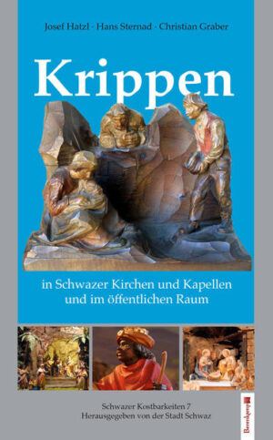 Schwaz ist reich an berühmten und künstlerisch wertvollen Bauwerken wie Kirchen, Kapellen und Bildstöcken. Sie sind Zeugnisse des tiefen Glaubens, der über die Jahrhunderte den Alltag der Bevölkerung getragen hat und immer noch trägt. Einer der vielen Gründe für die zahlreichen Kapellenbauten liegt in dem Anfang des 15. Jahrhunderts entdeckten Silberschatz, dem die Bergleute in mühsamer und oft lebensgefährlicher Arbeit in den Erzgruben folgten. Vor der harten, gefahrvollen Arbeit in der Dunkelheit und Einsamkeit der Stollen war es für die zum größten Teil sehr gläubigen Menschen selbstverständlich, Schutz und Hilfe bei ihren Schutzheiligen zu suchen, für die - zum Teil auch auf Gelöbnissen beruhend - Kapellen in unmittelbarer Nähe der Gruben errichtet wurden. Die Tradition, den in der Bevölkerung verankerten Glauben durch die Errichtung von Kapellen zu dokumentieren, hat bis in unsere Zeit Bestand. Auf Anregung von Bürgermeister Dr. Hans Lintner nahm der „Krippenverein Schwaz und Umgebung“ die Idee auf, die Kirchen und Kapellen der Stadt in der Adventzeit mit Krippen auszustatten, um diesen wunderbaren Weihnachtsbrauch zu beleben und allen Generationen erlebbar zu machen. Die Krippen sind jedoch nicht nur Ausdruck des Glaubens, sie zeigen auch die künstlerischen Fertigkeiten der professionellen und der vielen volkstümlichen Krippenbauer. Durch die Darstellung von Gebräuchen, Bekleidung und Alltagsgegenständen der jeweiligen Entstehungsepoche sind Krippen auch wichtige und besonders anschauliche Belege der lokalen Kulturgeschichte. Im vorliegenden Band der „Schwazer Kostbarkeiten“ werden die Krippen und die Aufstellungsorte in Kirchen und Kapellen sowie in öffentlich zugänglichen Gebäuden vorgestellt.