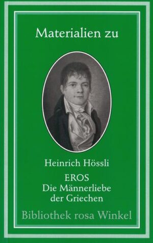 Der Schweizer Heinrich Hössli (1784 - 1864) war der erste Vorkämpfer für die Rechte der Homosexuellen - lange, bevor dieser Begriff geprägt wurde. Er war ein Vorläufer Karl Heinrich Ulrichs' und Magnus Hirschfelds. Sein Hauptwerk "Eros" erschien in zwei Bänden 1836 und 1838. Dieser Materialienband ergänzt den Reprint und enthält eine ausführliche Einleitung von Manfred Herzer sowie Beiträge von Ferdinand Karsch-Haack und Heinrich Zschokke. (BrW)