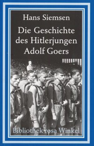 Zentrales Thema dieses Buchs, das Siemsen nur ausformuliert haben will, sind "bündische Umtriebe" und "Homosexualität" in der Hitlerjugend. Hans Siemsen bedient einerseits das im Exil virulente Stereotyp des "homosexuellen Nazis", schreibt zugleich aber gegen dieses Stereotyp an, indem er auch charakterfeste, positiv gezeichnete Homosexuelle schildert. Das Buch erschien 1940 - auf Vermittlung von Klaus Mann - auf Englisch. Das deutsche Original erschien erstmals 1947.