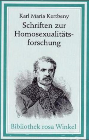 Karl Maria Kertbeny (1824-1882) ist der Erfinder des Wortes "homosexuell" ("homosexual"). 1869 erschienen von ihm zwei (anonyme) Broschüren, in denen er im Zusammenhang mit der damaligen Diskussion um den preußischen "Urningsparagraphen" (aus dem später der § 175 wurde) erstmals seine Sexualtheorie darlegte. Manfred Herzer schildert das Leben Kertbenys nach Dokumenten und Selbstzeugnissen und skizziert dessen nur bruchstückhaft ausgeführten "Sexualitätsstudien".