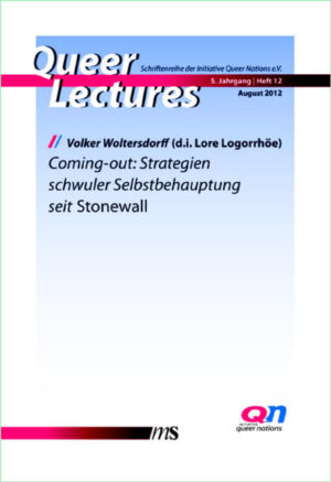 Seitdem Judith Butler Ende ihren Begriff queerer Wissenschaft und Politik entwickelt hat, streiten sich zwei Flügel über die Frage, wie radikal die Abkehr von heteronormativen Identitätskonzepten ausfallen müsse. Volker Woltersdorff arbeitet die Kontroverse anhand der Coming-out-Strategien der 70er und der 90er Jahre heraus und analysiert die Entwicklung vom schwulen Bürgerschreck zum Musterknaben, der im Normengefüge der bürgerlichen Gesellschaft angekommen ist. Seine These: Den Preis für die Integration zahlen sexuelle Dissidenten wie Transsexuelle, Intersexen oder Sadomasochisten. Sie müssen draußen bleiben! Sein Plädoyer: Wer sich heute queer nennt, sollte nicht auf schwul-lesbische Integration setzen, sondern das Potenzial aller sexuellen Dissidenten für eine umfassende Befreiung des Individuums von sexueller Normierung nutzen. (QL)