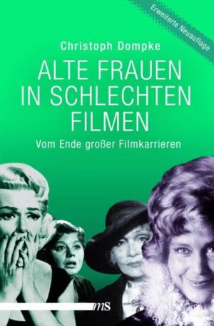 Auch große Diven werden älter, aber nicht jede will das wahrhaben. Ob aus Eitelkeit oder des Geldes wegen: viele große Schauspielerinnen haben am Ende ihrer Laufbahn grauenvolle Filme gedreht oder mussten sich für Billigware verheizen lassen, weil ihnen andere Rollen nicht mehr angeboten wurden. Manchmal sind die Ergebnisse so furchtbar, dass sich bei augenzwinkernder Betrachtungsweise schon wieder Funken daraus schlagen lassen. Mit profunder Detailkenntnis vertieft sich Christoph Dompke in die letzten Zuckungen seiner Idole - das Spektrum reicht von Pola Negri über Joan Crawford bis Maryl Streep. Die Erstausgabe im Jahr 1998 rief in der Presse einen Sturm der Begeisterung hervor - diese Neuauflage ist von Grund auf überarbeitet und um zirka zwanzig Schicksale erweitert. Und das meinte die Presse zur Erstauflage: "Dompke ist eine Pioniertat gelungen, für die man ihm nur dankbar sein kann. " Georg Seeßlen in epd film "Hemmungslos subjektiv und hoffnungslos ungerecht liest sich das zuweilen, und man würde protestieren wollen, wäre nicht alles so gnadenlos liebevoll gemeint." Süddeutsche Zeitung