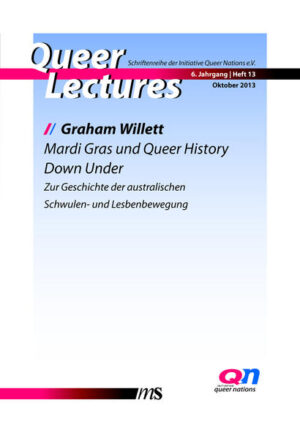 Sydney, so Jan Feddersen in seinem Nachwort zu dieser Queer Lecture, habe sich in den letzten Jahren zu einem Mekka queeren Bewusstseins gemausert. Der australische Historiker Graham Willet stellt in seinem informativen Überblick dar, wie sich die australische Schwulen- und Lesbenbewegung entwickelt hat. Interessant sind dabei vor allem die Besonderheiten, die sich aus der Einbindung in den Britischen Commonwealth und daraus ergeben, das sich Antidiskrimierungspolitik in deutlicher Beziehung zur Politik gegenüber den Aborigines entwickelt hat: ein interessanter Blick auf eine Entwicklung fernab von Europa und den USA - nicht nur für jene, die nach Mekka pilgern wollen.