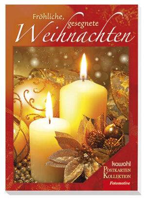 Postkarten-Buch: Fröhliche, gesegnete Weihnachten In diesem Postkarten-Buch befinden sich 16 verschiedene, außergewöhnliche Motive in bekannt guter Kawohl-Qualität. Kawohl-Postkarten-Kollektion: zum Weitergeben, Verschenken oder Sammeln.