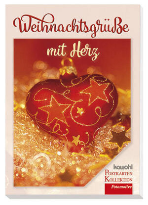 Postkarten-Buch: Weihnachtsgrüße mit Herz In diesem Postkarten-Buch befinden sich 16 verschiedene, außergewöhnliche Motive in bekannt guter Kawohl-Qualität. Kawohl-Postkarten-Kollektion: zum Weitergeben, Verschenken oder Sammeln.