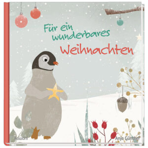 Für ein wunderbares Weihnachten - Die Bedeutung von Weihnachten Als der kleine Pinguin eines Winter-Morgens erwacht, stellt er überrascht fest, dass alles anders aussieht. Der ganze Zoo ist bunt geschmückt mit Kugeln, Sternen, Nüssen und ganz vielen Lichtern! Aufgeregt macht er sich auf, um den Grund dafür herauszufinden. Viele seiner Freunde rätseln mit ihm: der Elch vermutet, dass die vielen Lichter dem Eichhörnchen helfen, seine Nussverstecke wiederzufinden. Die Hasen hingegen, finden ihren geschmückten Bau einfach viel gemütlicher, das reicht doch oder? Als der kleine Pinguin die Schildkröte trifft, hat er endlich eine heiße Spur. „Es ist Weihnachten!“ Aber was heißt das? Hier können ihm Kamel, Schafe, Esel und Ochse weiterhelfen. Der kleine Pinguin kann erst gar nicht glauben, dass ein Kind in einem Stall geboren wurde - und dann auch noch ein richtiges Königskind, Gottes Sohn! Doch die Tiere können die Geschichte erzählen, denn ihre Ururur...-Großeltern waren schließlich dabei. „Gott ist zu uns auf die Erde gekommen, das sind wunderbare Nachrichten“, findet der kleine Pinguin. Er freut sich darauf, dieses Jahr mit seinen Freunden Weihnachten zu feiern.