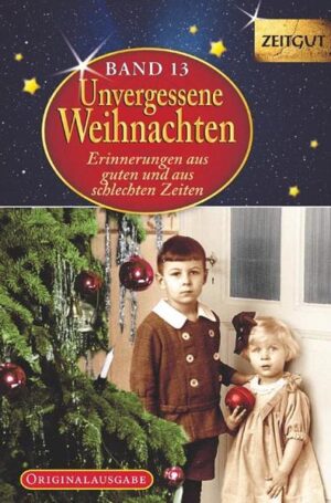 Der 13. Band der Reihe "Unvergessene Weihnachten" mit Erinnerungen aus guten und aus schlechten Zeiten: Fesselnde Texte aus dem Zeitgut-Fundus mit einem Umfang von mehr als 2.000 Seiten. Die Reihe Zeitgut beweist, dass Geschichte kein trockener Schulstoff sein muss. Die Texte öffnen den Blick auf "große Geschichte" aus der Alltagssicht. Die Bücher sprechen ein breites Publikum an. Diejenigen, die Teile der ersten Hälfte des vorigen Jahrhunderts noch miterlebt haben, und ihre Kinder und Enkel, die davon mehr erfahren wollen, als in den Geschichtsbüchern zu lesen ist.