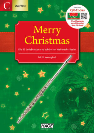 Eine einzigartige Sammlung der 31 schönsten und meistgespieltesten Weihnachtslieder, ideal für Anfänger. Alle Stücke sind leicht spielbar und in angenehmen Tonarten arrangiert. Dieses Buch ist auch bestens geeignet für den Unterricht. Zu jedem Lied gibt es zusätzlich Songtexte und Akkorde. Über die QR-Codes gelangt man zu professionellen Playbacks, die man ganz einfach über Smartphone oder Tablet abspielen kann. Denn mit einer Band im Hintergrund macht das Spielen und Singen so richtig Spaß. Natürlich können die Weihnachtslieder auch solo (also ohne Playback-Begleitung) gespielt werden. Über der Melodiestimme sind die Akkordbezifferungen angegeben, damit auch Klavier, Keyboard oder Gitarre mitspielen können.