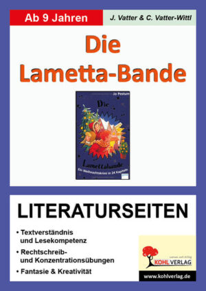 Dieser Band bietet direkt einsetzbares Begleitmaterial zur Lektüre, die hier kapitelweise aufgearbeitet wird. Dadurch verinnerlicht der Schüler den Inhalt des Lesestoffes effektiver! Jedem Kapitel ist mindestens ein Arbeitsblatt mit abwechslungsreichen Aufgaben gewidmet. Dabei wird durch gezielte Impulsfragen auf den Inhalt der Lektüre näher eingegangen. Zusätzlich bieten die Arbeitsblätter Übungen zum sinnerfassenden Lesen, zur Meinungsbildung, zu Wortschatz, Grammatik und Rechtschreibung sowie zur Zeichensetzung. Aufgabenarten: Textverständnis, Lückentexte, Schüttelsätze, Wortartbestimmung, Kreuzworträtsel, wörtliche/indirekte Rede, Richtig/Falsch-Sätze, Gitterrätsel, Zuordnungen, Konzentrationsübungen, Rollenspiele, Reimpaare, u.v.m. 68 Seiten, mit Lösungen