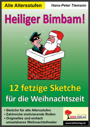 Wir freuen uns, Ihnen einen ganz besonderen Knaller anbieten zu können: Hier ist ein weiterer gelungener Streich vom bekannten Bestsellerautor Hans-Peter Tiemann im gewohnt fetzigen und pointenreichen Gewand. Die 12 Stücke haben es in sich, machen Sie sich auf einen turbulenten, spannenden Theaterabend gefasst! Das Buch hat Sketche in ganz unterschiedlicher Länge zu bieten, somit sollte für jeden etwas dabei ein. Zahlreiche leicht zu erlernende Rollen sorgen für einen hohen Motivationsfaktor bei Ihren Schülern. Die Sketche sind ohne großen Aufwand umsetzbar und für nahezu alle Altersstufen geeignet. Ein echter Leckerbissen für ihr bevorstehendes Schulfest oder die große Weihnachtsfeier! Wir wünschen richtig viel Spaß mit den folgenden Sketchen: Absturz Dumme Gans Im Mund geht`s rund Niko-Navi Das angeschnirbelte Brunzeltaps Dringender Verdacht Flügelfalte Heiliger Bimbam! Ruhestand Bodennebel Versprochen! Lametta-Lamento 60 Seiten