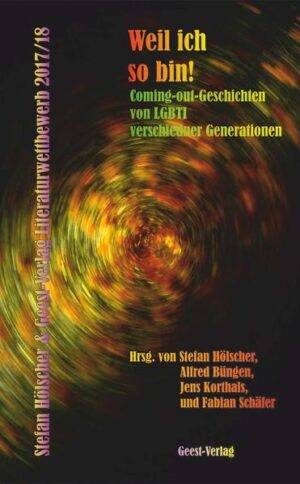 Die Entwicklung von Menschen, die lesbisch, schwul, bisexuell, transgender oder intersexuell sind, bringt zumeist ganz andere innere und äußere Herausforderungen, Span­nungen und Hürden mit sich als die Entwicklung von Hete­rosexuellen. Der Weg, zur eigenen Sexualität und damit zu sich selbst innerlich und vor anderen klar Ja sagen zu kön­nen, ist oft lang, mühsam und schmerzvoll. Die insgesamt 47 Erzählungen in diesem Buch verdeutlichen dies noch einmal. Der Stefan Hölscher & Geest-Verlag Literaturwettbewerb, bei dem es immer um die Verbindung von Literatur und Alltäg­lichem, Gesellschaftlichem und Politischem geht, widmete sich in seinem nunmehr vierten Durchgang dem Thema Coming-out. Erstaunlich viele Men­schen verschiedener Alters­stufen aus Deutschland, Österreich und der Schweiz beteiligten sich. Aus den weit mehr als 100 Einsendungen wurden 44 Beiträge von der vierköpfigen Jury für diesen Band ausge­wählt. Drei der Herausgeber fügten zudem einen eigenen Bei­trag hinzu. Insgesamt zeigt der Band, dass jedes Coming-out in welcher Generation und welchem Umfeld auch immer, ein ganz individueller Prozess mit eigenen Ängsten, Hoffnungen und Befreiungen ist. Eine inhaltlich und sprachlich vielschichtige Anthologie, die Betroffenen Mut vermittelt und Interessierten Einblicke in die auch heute immer noch be­ste­henden Herausforderungen gibt, sich offen zur eigenen Sexualität zu bekennen.