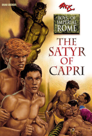 Rome, AD 108. What, or who is the mysterious Satyr of Capri? Rare statue, man, or monster? Why do danger and death stalk all who are connected with the elusive secret? New friends and lovers Quintus and Rufio are unwittingly embroiled in the quest for the truth. From the mansions of the rich to the teeming underbelly of the worlds mightiest city, braving the violence and tasting the sensuous pleasures thrown at them, the boys risk all to unravel the secret of the Satyr. Plunge into the world of imperial Rome-debauchery and cruelty, envy and greed, grisly legends and disaster beneath the cliffs of Capri, undercover deals and urban gang warfare-for a roller coaster ride bursting with sex and action.