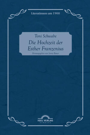 Dieser Band bereichert die Reihe Literatinnen um 1900 um eine weitere interessante Facette: Toni Schwabe (1877-1951) positioniert sich mit ihrem Erstlingsroman als lesbische Autorin avant la lettre. Erschienen 1902, berührte er lange vor der Etablierung des Sujets in den 20er Jahren behutsam das Thema weiblicher Homoerotik. Thomas Mann bedachte den Roman in einer Hymne auf das Ewig Weibliche mit größtem Wohlwollen, die Forschung brachte ihn als Prätext mit Tonio Kröger in Zusammenhang. Von Ausbruchswünschen und Entdeckungslust getrieben, begibt sich die Protagonistin Esther Franzenius auf eine Reise, die zu einer verzweifelten Suche nach einem individuellen Lebensentwurf, nach künstlerischer Selbstfindung und erotischer Identität wird. Wie bei den meisten Schriftstellerinnen ihrer Zeit, bestimmten bei Toni Schwabe weibliche Emanzipationsbestrebungen und das Ringen um künstlerische Ausdrucksformen und Produktivität auch die eigene Biographie: Sie war Gründerin eines Verlags und einer Zeitschrift, als Übersetzerin und Herausgeberin tätig und stand u.a. mit Sophie Hochstetter, Frieda von Bülow und Magnus Hirschfeld in Kontakt. Ungeachtet jeder gesellschaftlichen Konvention lebte Toni Schwabe ihre Liebe zu Frauen in verschiedenen Beziehungen und thematisierte dies vor allem in ihrer Lyrik auch sehr deutlich.