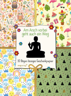 Wunderschön gestaltetes Geschenkpapier mit ausgefallenem Design und viel Glitzer. Ganz getreu dem Motto »Am Arsch vorbei geht auch ein Weg«. Enthalten sind 10 unterschiedliche Geschenkpapierbögen à 50 x 71 cm. Mehr Informationen und weitere tolle Produkte zum Bestseller »Am Arsch vorbei geht auch ein Weg« von Alexandra Reinwarth gibt es unter www.am-arsch-vorbei.de