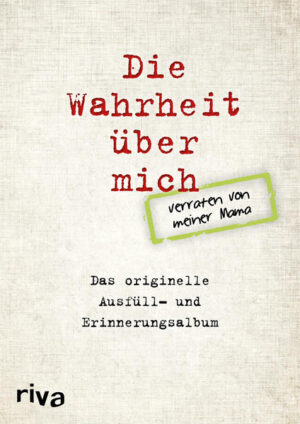 Deine Mutter begleitet dich, seit du auf der Welt bist. Sie kennt dich so gut wie niemand anders. Wer also könnte dich mit allen deinen liebenswürdigen und besonderen Eigenarten besser beschreiben als sie? Deine Eltern sind die Einzigen, die sich an deine gesamte Kindheit erinnern können - wertvolle Erlebnisse, die deine Persönlichkeit geprägt haben und die für immer vergessen wären, wenn sie nicht in diesem außergewöhnlichen Ausfüllbuch festgehalten würden. Die Wahrheit über mich - verraten von meiner Mama ist ein wunderschönes Geschenk, das von der eigenen Mutter ausgefüllt wird. So wird es zu einem liebenswerten Erinnerungsstück, das man Jahre später noch gerne zur Hand nimmt.