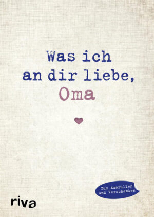 Die Oma ist nicht nur ein Familienmitglied, das uns schon immer begleitet, sondern sie ist auch Vertrauensperson, Mama-Ersatz und Trostspender. Sie ist der einzige Mensch, der immer Zeit für uns hat, egal wann. Dieses Ausfüllalbum bietet tiefgründige, witzige sowie emotionale Fragen und Denkanstöße, um eine ganz persönliche Liebeserklärung zu kreieren und einmal auf besondere Weise "Danke" zu sagen. Ausgefüllt ist dieses Buch das perfekte Geschenk zum Geburtstag, zu Weihnachten oder einfach für zwischendurch.