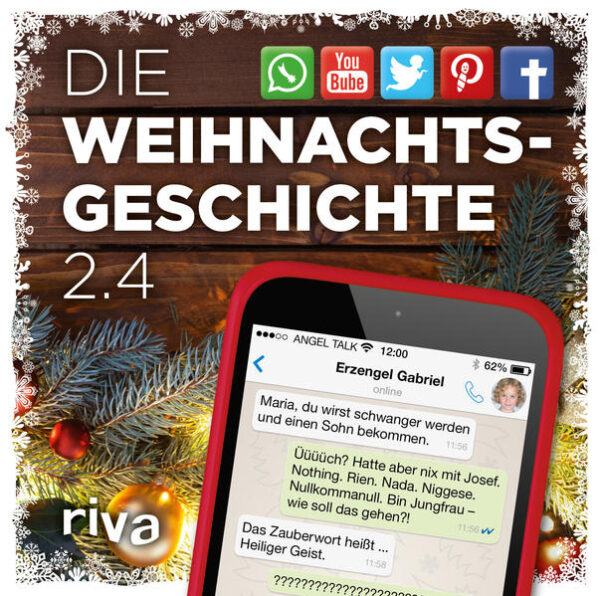 Was wäre wohl geschehen, wenn die Weihnachtsgeschichte in der heutigen Zeit stattgefunden hätte? Mit allen Möglichkeiten, die Internet, Smartphones oder soziale Medien bieten? Vielleicht würde sie ja so aussehen: Maria erhält eine Nachricht vom Erzengel Gabriel aufs Smartphone, dass sie mit Gottes Sohn schwanger ist. Sofort nimmt sie auf „WartsApp“ Kontakt mit Josef auf, Herodes lädt gleichzeitig auf „Gracebook“ zu einer Volkszählung ein. Josef informiert sich heimlich im Internet über Geburtsvorbereitungskurse. Die Route nach Bethlehem wird mit „KugelMaps“ berechnet, Josef mietet einen Esel online auf „transporttierverleih.org“ und twittert seinen Followern, was er auf der langen Reise alles erlebt. Über „stallsurfing.com“ finden sie ein Quartier. Ein Engel lädt die Hirten schließlich auf dem Feld ein zu einem spontanen Flashmob in Bethlehem ein - direkt an der Krippe. Dieses Buch ist das perfekte Geschenk für all diejenigen, die das etwas andere Weihnachtsgeschenkbuch suchen.