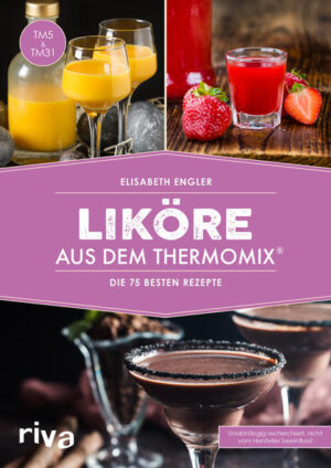 Mit dem Küchenhelfer Thermomix® können Sie nicht nur leckere Mahlzeiten zubereiten, sondern auch Liköre herstellen: Dieses Buch zeigt Ihnen mit leicht verständlichen Anleitungen, wie Sie feine Cremeliköre (Eierlikör, Schokoladen-Karamell-Likör), Fruchtliköre (Himbeer-Ingwer-Likör, Bratapfellikör, Erdbeerlimes), Kräuter- und Gewürzliköre (Zimtlikör, Rosenblütenlikör), Spezialitätenliköre (Gewürzbierlikör, Nussler, Crema-Balsamico-Likör) und Bonbonliköre ganz einfach selbst herstellen können - hier ist für jeden Geschmack etwas dabei, und die Liköre eignen sich auch hervorragend als Geschenk. Alle Rezepte wurden mit dem Thermomix® TM31 und TM5 entwickelt und getestet. Mehr Informationen finden Sie unter: www.thermomix-fans.de