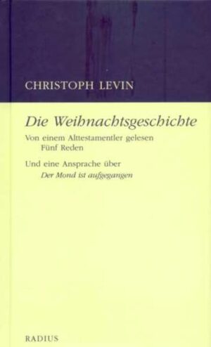 Die Weihnachtsgeschichte mit den Augen des Alttestamentlers gelesen Originelle Todesfälle im Alten Testament Mann und Frau im Alten Testament Mensch und Tier im Alten Testament Das Glück des Lebens im Alten Testament "Der Mond ist aufgegangen"