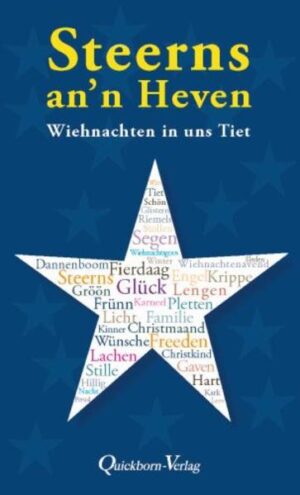 Steerns an`n Heven, das sind plattdeutsche Texte über die Vorbereitungen und Vorfreuden auf das Weihnachtsfest und den Jahreswechsel. Auf ganz unterschiedliche Weise erzählen Helge Albrecht, Ines Barber, Ilka Brüggemann, Benita Brunnert und Yared Dibaba über Wiehnachten in uns Tiet. Zur Riege der Autorinnen und Autoren gehören außerdem Marianne Ehlers, Jan Graf, Annie Heger, Sandra Keck und den Kreis der Plattdüütsch-Schriever runden Thomas Stelljes, Matthias Stührwoldt, Heike Thode-Scheel, Petra Wede und Detlef Wutschik ab. Eine spannende Weihnachts-Anthologie, die so manche Überraschung bereithält.