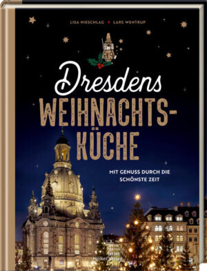 Weihnachten in Dresden: Funkelnde Sterne und duftende Leckereien verwandeln Dresden jedes Jahr aufs Neue in eine zauberhafte Weihnachtsstadt. Auf dem Augustusmarkt glitzert der blaue Baum, die Pyramide an der Frauenkirche lädt mit ihren handgefertigten Holzfiguren zum Staunen ein und der berühmte Dresdner Weihnachtscircus baut seine Zelte auf. Mit Köstlichkeiten aus der sächsischen Winterküche wird die besinnliche Zeit ein wahres Fest für den Gaumen. Und Christstollen, Karpfen und Eierschecke machen jeden Tag im Advent unvergesslich. Das perfekte Geschenk zu Weihnachten: Ein Kochbuch mit festlichen Rezepten, Fotos der Dresdner Altstadt im weihnachtlichen Glanz und einer wundervollen Weihnachtsgeschichte.