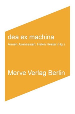 Wenn auch beide in einem rituellen Tanz verbunden sind, wäre ich lieber ein Cyborg als eine Göttin' - Donna Haraway, 1995 Von den vielen Kritiken, die das 'Manifest für eine akzelerationistische Politik' (Williams/Srnicek) ausgelöst hat, erscheint die Denunziation des Projekts als Ausdruck eines machistischen Technonihilismus als besonders arglistig. Dabei übersehen jene Debatten, die den Akzelerationismus zu einem Futurismus des 21. Jahrhunderts machen wollen, der vor allem aus derber Männlichkeit und rasanter Geschwindigkeit der Maschinen schöpft, erstens sein Potenzial für gegenwärtige Genderpolitik und zweitens seine Bindung zum bestehenden technofeministischen Denken. Dea ex machina versucht, einige der verdrängten Genealogien zurückzubringen, die das akzelerationistische Projekt vor dem Hintergrund von 50 Jahren heterogener, feministischer Gender- und Techniktheorie beleuchten. Kerntext des Buches ist ein Manifest des Kollektivs Laboria Cuboniks, erweitert um ausgewählte kanonische technofeministische Stimmen. Mit Beiträgen von: Rosi Braidotti: Cyberfeminismus mit einem Unterschied Laboria Cuboniks: Manifest Xenofeminismus Shulamith Firestone: Feminismus und Ökologie Donna Haraway: Femaleman©_meets_OncomouseTM Nina Power: Frau-Maschinen: Zur Zukunft weiblicher Noise-Musik Paul B. Preciado: Auszug aus 'Testo Junkie' (b_books) Alexandra Pirici & Raluca Voinea: Ein Manifest für das Gynozän Lisa Nakamura: Rassismus, Sexismus und der grausame Optimismus im Gaming