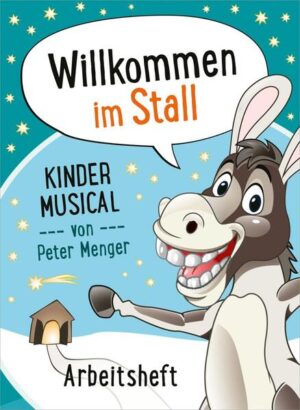 In Josefs Stall ist ganz schön was los: Luigi, ein Pferd aus Rom erzählt etwas von einer Volkszählung und Josef will nach einer kleinen Krise ein Schloss bauen. Ella, die Kuh, und Hieronymus, der Esel, begleiten Maria auf eine Reise ins Bergland. Dort besuchen sie die schwangere Elisabeth. Bei ihrer Begegnung hüpft vor Freude das Kind in ihrem Bauch. Zusammen mit zwei Tauben, die mit Zacharias im Tempel einen Engel gesehen haben, begleiten die Tiere Josef und Maria auf ihrem Weg nach Bethlehem. Er führt vorbei an unzufriedenen Neidhammeln und schwarzen Schafen. In Bethlehem wird Jesus in einem Stall geboren und alle singen gemeinsam: Willkommen im Stall! Thema: Weihnachten Alter: 7-14 Jahre Schwierigkeitsgrad: mittel Aufführungsdauer: ca. 50 Minuten Besetzung: Schaf Mäh, Mutterschaf, Esel Hieronymus, Pferd Luigi, Kuh Ella 2 Soldaten, Elisabeth, Zacharias, Levit, Zacharias Engel Marias Mutter, Maria, Marias Engel, Josef, 2 Holzarbeiter, Josefs Engel Taube, Täubchen, Hund Hasso, Schaf, Hammel Nachbarin Gundel, Nachbarin Gretel, Hirte Kilian, Hirte Silas, Hirte Bert Wirt, Hirtenengel Chor Inszenierung: Die Szenen werden durch verschiedene Bühnen- und Hintergrundbilder dargestellt. Ausführliche Beschreibungen dazu sowie Anleitungen finden Sie im Arbeitsheft. Inhalt: Lied- und Spechertexte, einstimmige Noten und Regieanweisungen Lieder: Der gute Hirte So bist du Gesegnet bist du/Fürchte dich nicht "Vertrauen ist nicht leicht/ Gott kennt deine Schwierigkeiten" Da hüpfte das Kind Sein Königreich So kommt Gott zu uns Für dich Mach die Türen auf Welch ein Glück Willkommen im Stall