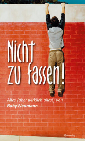 Baby Neumann, die echte Carrie Bradshaw! Vorab muss man eins richtig stellen: Ich bin die echte Carrie Bradshaw! verkündet Baby Neumann und verrät uns ein für allemal den Schlüssel zum Erfolg der TV-Serie Sex and the City. Baby is back! Nach einer viel zu langen Schaffens--pause meldet sich Baby, der Satiriker schwulen Lebensstils, zurück mit neuen Texten, gewohnt bissigen Anmerkungen zu den über 50 bereits erschienenen und jeder Menge Überraschungen zu so schwulen-relevanten Themen wie Barbra Streisand, Baseballkappen als Mode-accessoires, Filzläuse als Gastgeschenk und männliche Jennifer-Lopez-Verschnitte! Diven, Bravo Girl, Vogue, Sherry und Menthol-Zigaretten - Baby von A bis Z zwischen zwei Buchdeckeln. Humorvoll, bissig und oh, so wahr! Bio: Baby Neumann Er sieht zwar aus wie der nette Junge von nebenan, doch hinter der harmlosen Fassade verbirgt sich ein hemmungsloser Erforscher aller Tücken, Peinlichkeiten und Skurrilitäten des schwulen Lebens. Seine Stories, die als Kult-Klassiker der deutschsprachigen Schwulenszene gelten, empfiehlt selbst der STERN: Selbstironische Geschichten, die im Leben genau so passieren könnten. Nicht zu fassen! versammelt erstmals alle (aber wirklich alle) hysterischen Abenteuer von Baby Neumann in einem Band. Bisher erschienen: Das erste Mal (1993) und Ganz was anderes! (1996) sowie Beiträge in zahlreichen Anthologien.