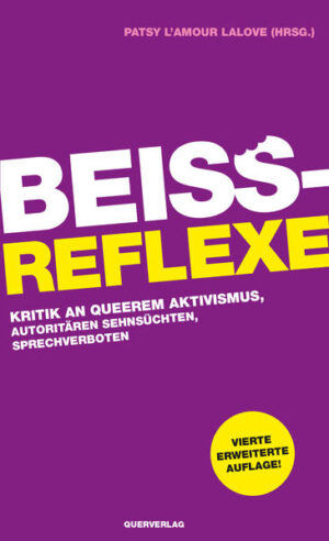 Queer steht für eine selbstbewusst perverse Entgegnung zum heterosexuellen Wahnsinn und der Feindseligkeit gegen das Anderssein. Queerer Aktivismus wurde in Zeiten von AIDS als Selbstbehauptung verstanden: Die Perversen und Unangepassten - Schwule, Lesben und Transmenschen - kümmerten sich umeinander und kämpften gemeinsam. Die Queer Theory der 1990er Jahre griff ihre Kritik mit emanzipatorischer Zielsetzung wissenschaftlich auf. Queer hat in den vergangenen Jahren eine bedeutsame Veränderung erfahren. Queerer Aktivismus operiert häufig mit Konzepten wie Critical Whiteness, Homonormativität und kulturelle Aneignung. Ein Kampfbegriff lautet Privilegien und wittert hinter jedem gesellschaftlichen Fortschritt den Verrat emanzipatorischer Ideale. Oft erweckt dieser Aktivismus den Anschein einer dogmatischen Polit-Sekte. Das Ziel ist nicht selten die Zerstörung des sozialen Lebens der Angegriffenen. In dem Sammelband Beißreflexe widmen sich mehr als 20 Autor_innen dieser Form von queerem Aktivismus und ihren theoretischen Hintergründen aus einer Perspektive, die an die teilweise vergessene oder abgewehrte selbstbewusste Entgegnung von Queer anschließt.