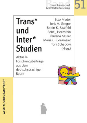 Der Band liefert mit seinen Texten einen Beitrag zu den im deutschsprachigen Raum noch recht jungen Feldern der "trans*" und "intersex* studies". Sie nehmen eine dezidiert psychiatrie- bzw. medizin- und normativitätskritische Perspektive auf Trans* und Inter* ein. Dabei beleuchten sie diese zwei Phänomene in verschiedenen Disziplinen. Gemeinsam ist ihnen einerseits das produktive Hinterfragen von wissenschaftlichen und gesellschaftlichen Diskursen um diese Phänomene und andererseits des Verhältnisses von Gesellschaft und dem Marginalen. Nicht zuletzt aktualisiert der Band damit jenen für die feministische Forschung äußerst bedeutsamen Diskurs um parteiliche Forschung, den Maria Mies 1978 mit ihren Methodischen Postulaten initiierte. Er versteht sich dementsprechend auch als Beitrag zur solidarischen Verbindung von feministischer Forschung und "queer theory". Das Forum Frauen- und Geschlechterforschung eröffnet damit Raum innerhalb des (queer)feministischen Diskurses, um Trans* und Inter* Stimmen Sichtbarkeit zu verleihen.