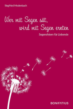 Menschen, die sich lieben und in Verantwortung füreinander da sind, haben ein Ansehen in den Augen Gottes. Wer aber Menschen den Segen verweigert, weil ihre Art zu leben und zu lieben nicht die vermeintliche richtige ist, der wird ihnen nicht gerecht - und setzt sich an Gottes Stelle. Pater Siegried Modenbach SAC plädiert in diesem Buch dafür, dass wir als Kirche homosexuellen Mitmenschen oder wiederverheirateten Geschiedenen den Segen Gottes, den sie sich wünschen und erhoffen, nicht einfach verweigern dürfen. Das Buch erläutert die Bedeutung des Segens im Alten und im Neuen Testament und es enthält sechs Modelle von Segensfeiern für Menschen, deren Situation eine kirchliche Trauung nicht ermöglicht.