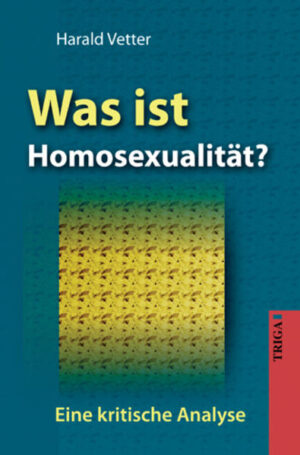 Das Thema Homosexualität wird immer noch sehr kontrovers diskutiert, obwohl inzwischen der Nachweis ihrer genetischen Disposition erbracht sein soll und sich die Diskussion damit versachlichen könnte. Der Autor schließt nicht aus, dass zu dieser Kontroverse auch Erscheinungsbilder homosexueller Menschen oder Gruppen beitragen könnten, ohne diese deshalb diskriminieren zu wollen. Zumindest lassen die oft überraschenden Antworten sowohl homo- als auch heterosexueller Menschen auf seine Fragen diesen Schluss zu. Er untersucht das Thema auch unter geschichtlichen, biologischen, medizinischen, religiösen, gesellschaftlichen u. a. Aspekten und resümiert, dass eine wesentliche Ursache für die fortbestehende Kontroverse ein erheblicher Mangel an Aufklärung ist.