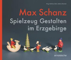 Der springende Rehbock der Seiffener Holzspielzeuge ist internationales Symbol für leuchtende Kinder- und Sammleraugen. Sein Gestalter war Max Schanz (1895-1953), der als Lehrer und Direktor der Spielwarenfachschule die Holz- und Spielzeugproduktion im Erzgebirge maßgeblich prägte. Man setzte seine Entwürfe in familiärer Heimarbeit arbeitsteilig um und erfüllte die im Sinne des Werkbunds angesetzten Maßstäbe für ansprechende Ästhetik und professionelle Herstellung: Vom kleinen Sternsinger bis zur sechs Meter hohen Weihnachtspyramide wurden alle Grundelemente gedrechselt und zeigen so die typische Formsprache aus Seiffen. Spielzeug Gestalten im Erzgebirge beschreibt einen bedeutenden Abschnitt deutscher Designgeschichte, vom späten Kaiserreich, über die Weimarer Republik und die NS-Herrschaft, bis in die frühe DDR.