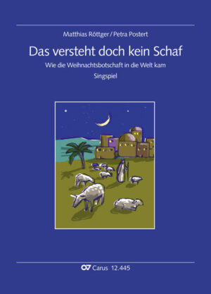 Das versteht doch kein Schaf erzählt die Weihnachtsgeschichte aus der Perspektive eines Engels und einer Herde Schafe. Der Engel steht vor der großen Aufgabe, der Welt die frohe Botschaft von der Geburt Jesu bringen. Er kann sich aber seinen Text nicht merken und ablesen darf er ihn nicht. Frei soll er sprechen, mit Ausdruck und Kraft, hat Gott gesagt. Doch er hat nur diesen einen Versuch! Wenn er versagt, wird niemand mitbekommen, dass Gott seinen Sohn zur Erde gesandt hat. Das wäre eine Katastrophe! Eine muntere Schafherde hilft dem Engel aus der Patsche. Die Tiere erweisen sich alles andere als dusselig: nicht nur, weil sie ihre Frage nach dem Sinn der Geburt Christi gleich selbst beantworten, sondern weil sie auch die rettende Idee haben: Der Engel soll seine Botschaft nicht sprechen, sondern singen! Eine fröhliche, kindgerechte Umsetzung (für Kinder von ca. 6-10 Jahren) der immer aktuellen Frage, wie Verkündigung gelingen kann und welche Rolle die Musik dabei spielt.