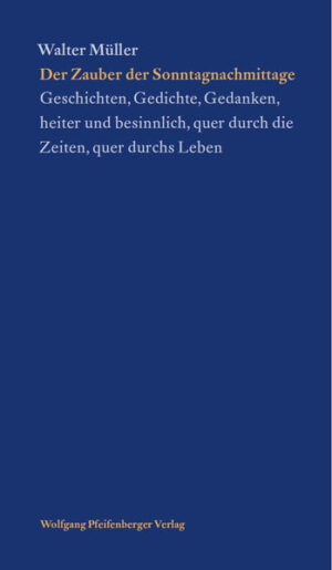 Leider hielt es der Verlag Pattloch Geschenkbuch nicht für nötig, bei der Anmeldung im Verzeichnis lieferbarer Bücher sorgfältig zu arbeiten und das Buch Der Zauber der Sonntagnachmittage von Müller Walter mit einer Inhaltsangabe auszustatten.