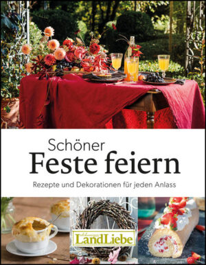 Ein Kaffeekränzchen zu Ostern, ein sommerlicher Grillabend, eine bunte Geburtstagsparty im Herbst oder ein geselliger Anlass im Advent: Wie schön, dass es das ganze Jahr über so viele Gelegenheiten gibt, um Feste zu feiern! Richtig stimmungsvoll wird es, wenn Rezepte und Dekorationen auf die Saison abgestimmt sind. Damit das im Handumdrehen gelingt, versammelt dieses Buch die besten Ideen aus der Schweizer LandLiebe. Das Buch inspiriert in allen Jahreszeiten - ob mit einem frühlingshaften Spargelragout, einer sommerlichen Erdbeerroulade, herbstlichen Knöpfli mit Krautstiel oder einer winterlichen Federkohl-Pasta. Bastelanleitungen für Osternestchen, Trockenblumengestecke, Kränze oder weihnachtliche Girlanden sorgen dafür, dass jedes Fest auch optisch unvergesslich wird.