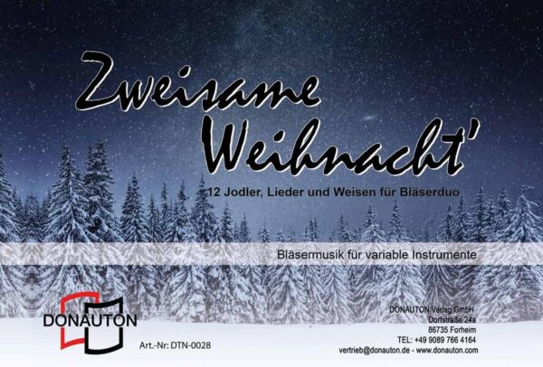 Zweisame Weihnacht - vor allem im Coronajahr 2020 keine Seltenheit. Deshalb gibt's nun die Möglichkeit, 12 buntgemischte weihnachtliche Weisen und Lieder zusammen mit jedem erdenklichen Partner zu spielen. In sämtlichen Stimmungen kann unser neues Heft für Bläserduo variabel eingesetzt und kombiniert werden.