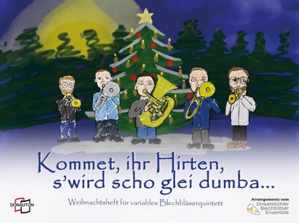 Seit jeher fasziniert Weihnachten, das Fest der Geburt Jesu und gleichzeitig Lichterfest in der dunklen Jahreszeit, die Menschen. Dies zeigt sich bis heute auch in der Musik, wobei es egal ist, ob man seinen Blick auf die Volksmusik oder die Kunstmusik lenkt: die Menschen haben diesem Fest und der Vorweihnachtszeit unzählige Lieder, Texte und Melodien gewidmet. Einen kleinen Teil dieser Melodien hat auch das Dinkelsbühler Blechbläserensemble in sein Repertoire aufgenommen und in diesem Sammelband veröffentlicht. Hierbei handelt es sich um völlig neu interpretierte Klassiker wie „Maria durch ein Dornwald ging“ oder „Kommet ihr Hirten, es wird scho glei dumba“, klassische Choräle der berühmten Weihnachtslieder „O du fröhliche“ und „Stille Nacht“ oder auch die eher unbekannte „Pastorale“ von Arcangelo Corelli. Und was in Dinkelsbühl nicht fehlen darf ist eines der berühmtesten Weihnachtslieder überhaupt, dessen Textdichter aus der Heimatstadt des Ensembles stammt: „Ihr Kinderlein kommet“!