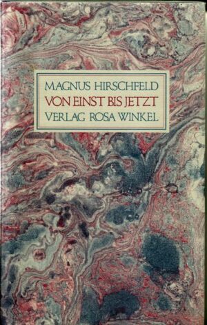 In 53 Folgen schrieb Magnus Hirschfeld für die Zeitschrift "Die Freundschaft" so etwas wie eine stark autobiographisch gefärbte Geschichte der Homosexuellenbewegung in Deutschland von 1897 bis 1922. Die Folgen erschienen 1922 / 1923 und sind in diesem Buch erstmals zu einem geschlossenen Werk zusammengefügt. Es geht um Aspekte des Strafrechts, Erpressung und die Subkultur, um den Oscar-Wilde-Prozess, August Bebels Unterstützung der Petition gegen den § 175 im Deutschen Reichstag, das Christentum, die Medizin und die Armee.