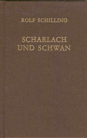 Das Buch enthält die Gedichtsammlung 'Scharlach und Schwan' und die Dramen 'Wir spielen Macbeth' und 'Siegfrieds Tod'.