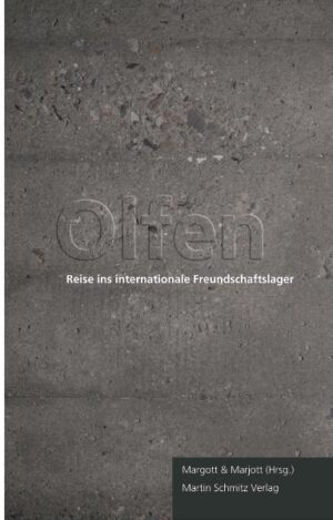 Unter den Pseudonymen Margott oder Marjott entfalteten die Mitglieder des lesbisch-schwulen Kollektivs um das Café Anal seit 1989 ihre zahlreichen Aktivitäten. Es folgten gastronomische Konzepte wie die Raststätte Gnadenbrot oder Kneipenkonzepte wie das Möbel Olfe. Olfen - Reise ins internationale Freundschaftslager ist das Dokument der lesbisch-schwul-queeren politischen Subkultur von Berlin - mit Blick von innen wie von außen. Die Anthologie versammelt sowohl Beiträge ehemaliger MitarbeiterInnen der Kollektive, als auch Beiträge prominenter Zeitzeugen. So analysiert der Künstler Wolfgang Müller die Phänomene der gesamten queeren Gastronomie in Berlin von der Eröffnung des Anderen Ufer 1978 bis zur Raststätte Gnadenbrot. Stereo Total-Sängerin Françoise Cactus schildert ihre erste Begegnung mit lesbisch-schwuler Subkultur ím Cafe Anal. Weitere Beiträge verfassten die SchriftstellerInnen Ulrich Michael Heissig, Leonhard Lorek, Margott, Sarah Schmidt, Andreas Sinakowski, Suse Strippe, Jörg Sundermeier, Dania Edle von Raffay u.v.m.