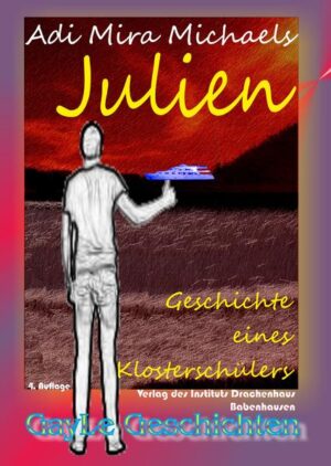 ERSCHIENEN ALS BUCH, EBOOK & HÖRBUCH. Julien, der 16jährige Klosterschüler hat Probleme. Nicht nur, daß er seit 8 Jahren im Kloster ist und eigentlich Priester werden soll, er ist auch nicht mit allen Regeln im Kloster einverstanden. Insbesondere nicht seit seiner Pubertät. Als er mal wieder bei unkeuschen Handlungen erwischt wird, wird er hart bestraft und flieht danach aus dem Kloster. Er will weg vom Kloster, weg aus der Gegend, weg von Frankreich -- sein Ziel ist ein Hafen. Nach über 100km langer Flucht zu Fuß landet er zusammen mit einem schrecklichen Unwetter am Ort seiner Träume. Das Glück ist mit ihm, er gerät nicht in falsche Kreise, sondern an Bord einer Luxus-Charterjacht und verbringt darauf eine spannende und in vielfacher Hinsicht befriedigende zehntägige Reise, die ihn und seine Welt in jeder Weise verändert. Der spannend und amüsant geschriebene Roman Julien von Adi Mira Michaels ist der Debutroman des Autors, nach dem dieser bereits eine Reihe von schwulen, erotischen Kurzgeschichten veröffentlicht hat. In der Tradition des berühmten schwulen Schriftstellers Gordon Merrick (Ein Fall von Liebe, u.a.) beleuchtet dieser Roman eine erotische Geschichte der Neuzeit. Frisch, frech, frivol und absolut natürlich.