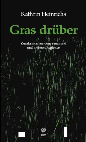 Kathrin Heinrichs' Kurzkrimis sind mal ausgelassen heiter, mal berührend intensiv. Der Kurzkrimiband "Gras drüber" enthält 15 Krimierzählungen, die im Sauerland, aber auch in Nord- und Ostdeutschland spielen, und zeichnet sich durch eine Vielfalt an Charakteren wie Situationen aus. Gemeinsam ist ihnen eine einfühlsame, manchmal humorvolle, manchmal mitfühlende Darstellung der weiblichen wie männlichen Protagonisten